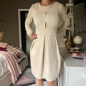 Beautiful winter cream dress
